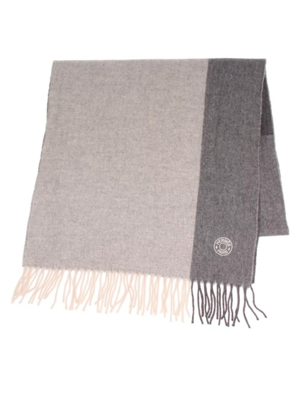 Hermes Scarf Cashmere Scarves Gray - Picture 2 of 8